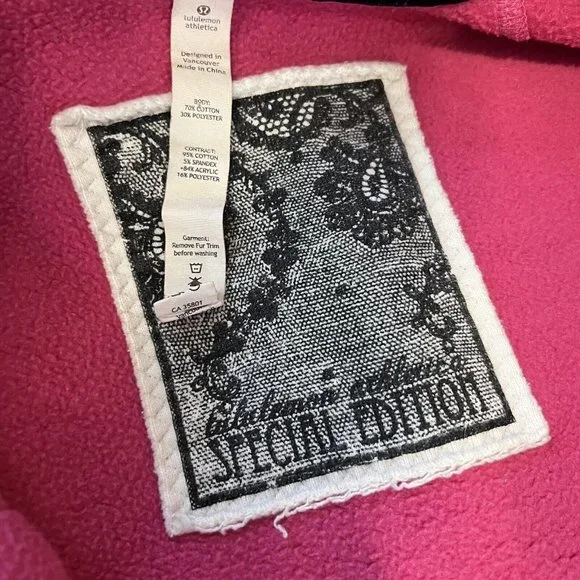 Lululemon Athletica Limited Edition Paris Pink Ombré Hooded Jacket US8 - Picture 5 of 7